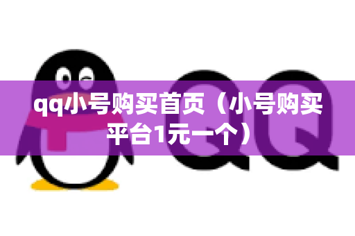 qq小号购买首页（小号购买平台1元一个）