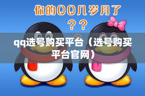 qq选号购买平台（选号购买平台官网）